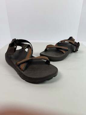 Chaco Z/1 Classic Sandals Brown Orange Straps Men's size 11 Vibram Sole